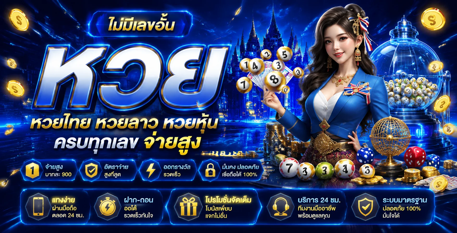 หน้าซื้อหวยออนไลน์แสดงหวยรัฐบาล หวยลาว หวยฮานอย ยี่กีทุกสำนัก